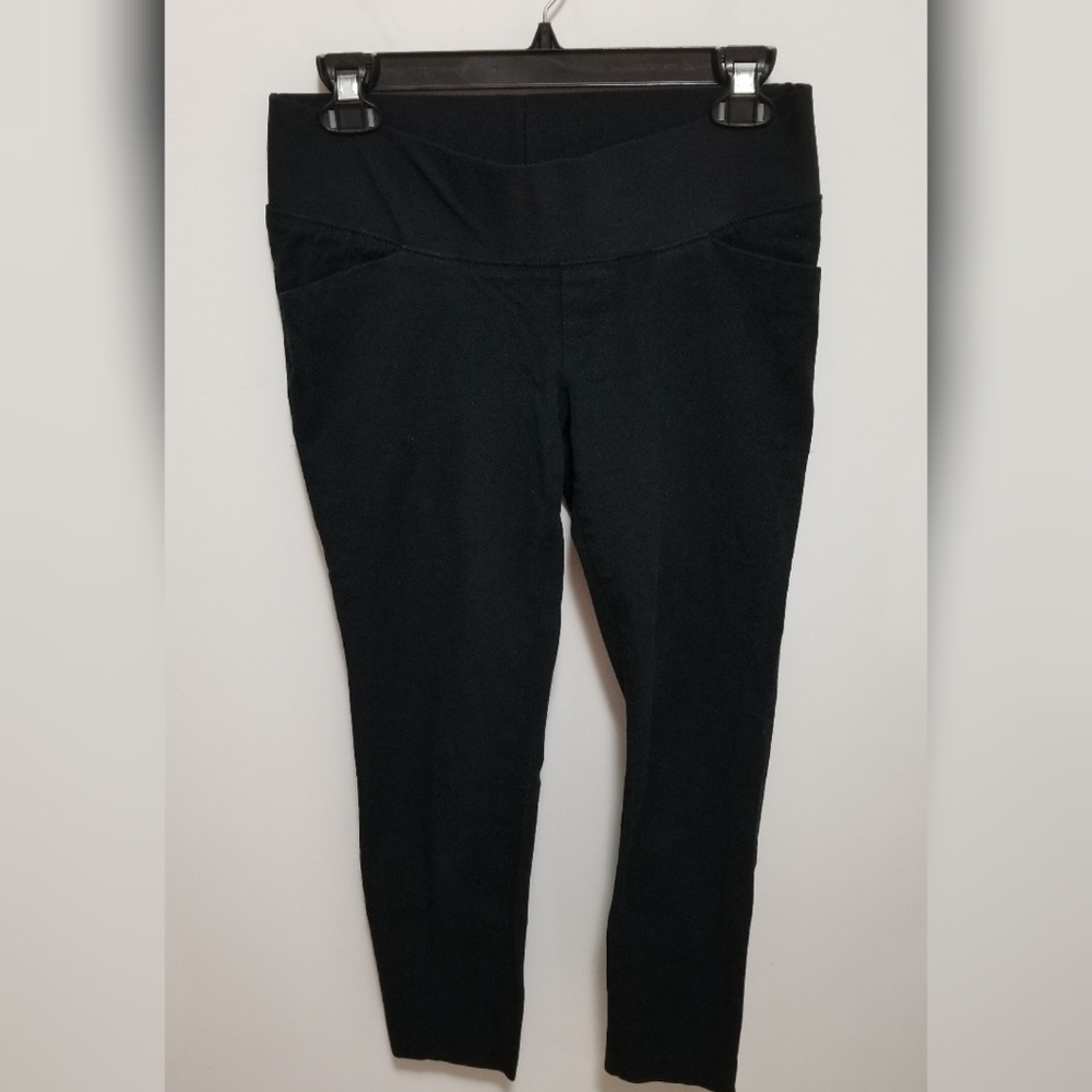 Old Navy black skinny maternity pants
